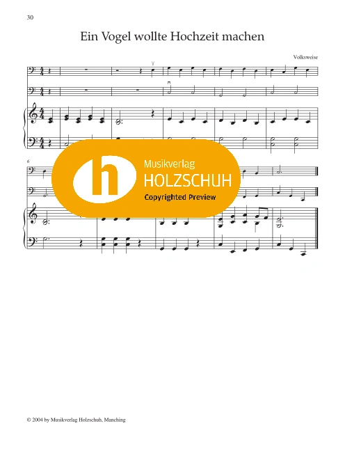 Ein Vogel wollte Hochzeit machen